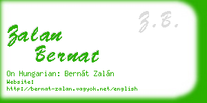 zalan bernat business card